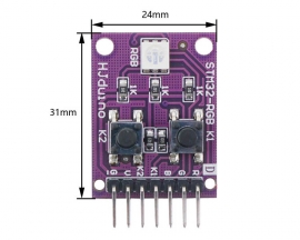 RGB LED Driver Module 2Bit Button Controller PWM Programmable LED Lamp for UNO R3